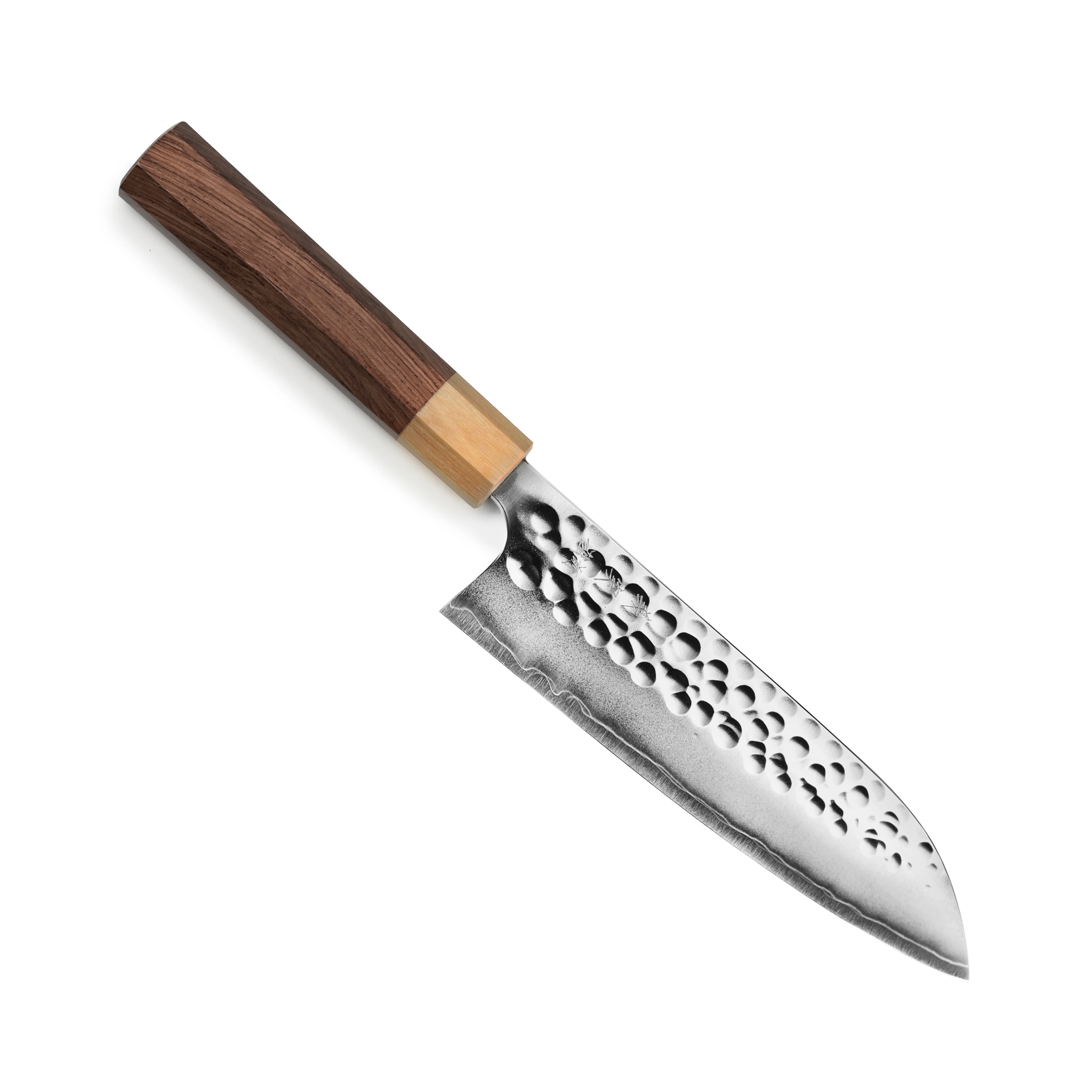 Yoshimi Kato Forged Ginsan Stainless Clad 6.7" Santoku - Image 9