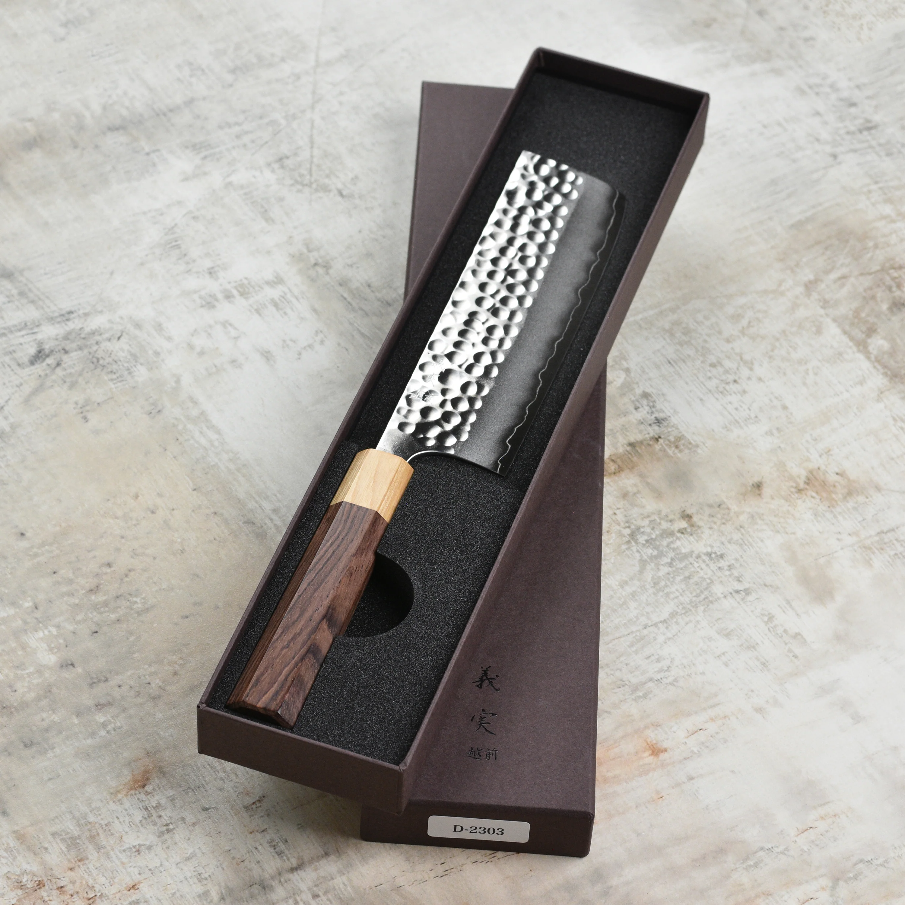Yoshimi Kato Forged Ginsan Stainless Clad 6.5" Nakiri - Image 7