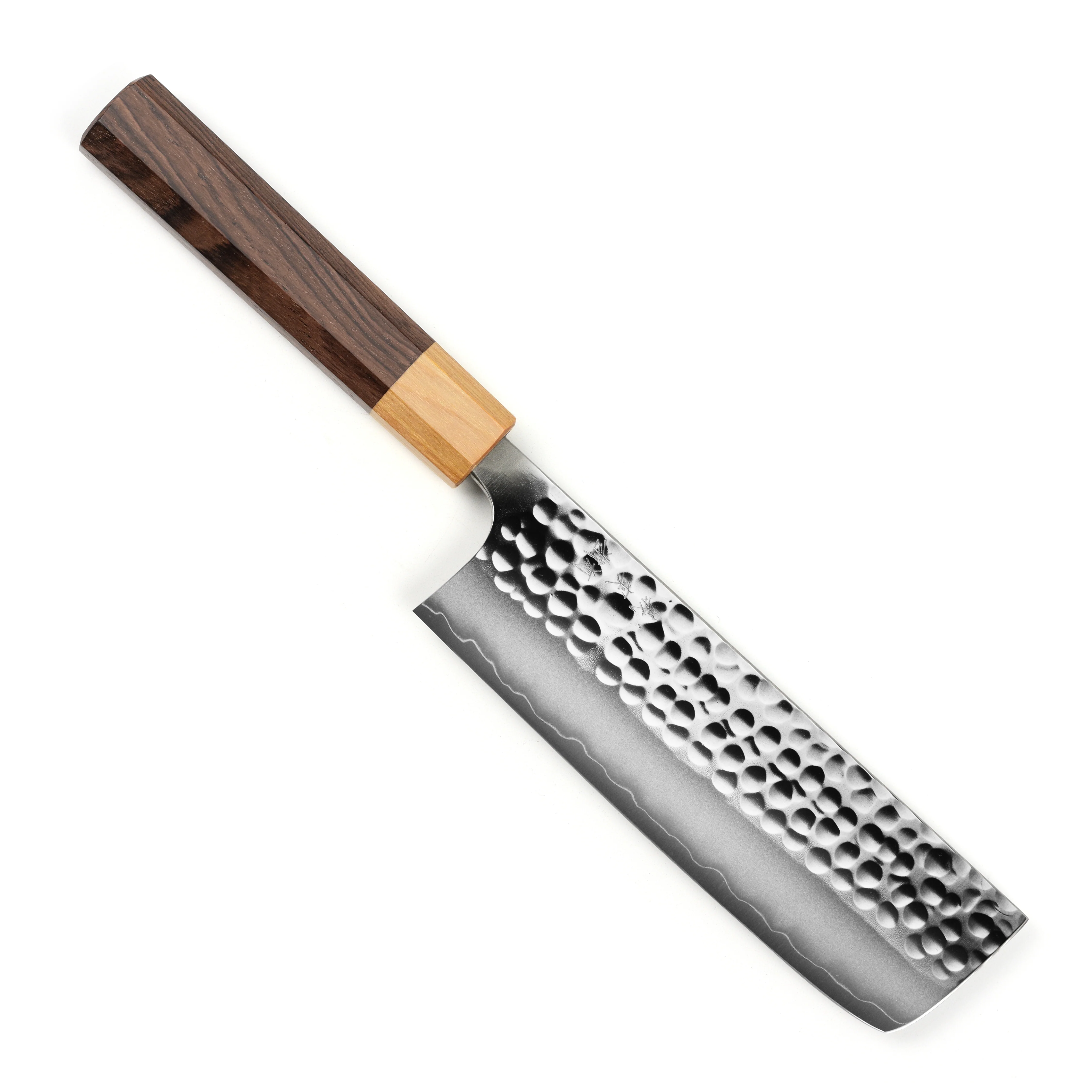 Yoshimi Kato Forged Ginsan Stainless Clad 6.5" Nakiri - Image 9