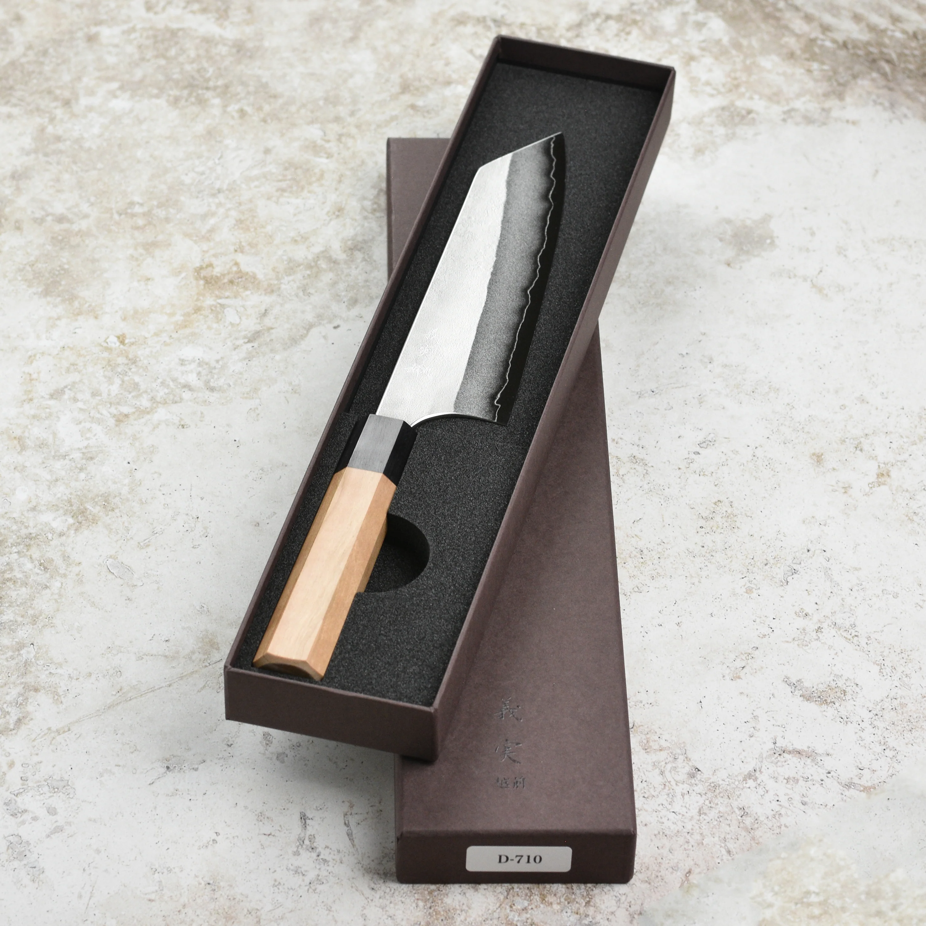 Yoshimi Kato Ginsan Nashiji Stainless Clad 6.7" Bunka - Image 3
