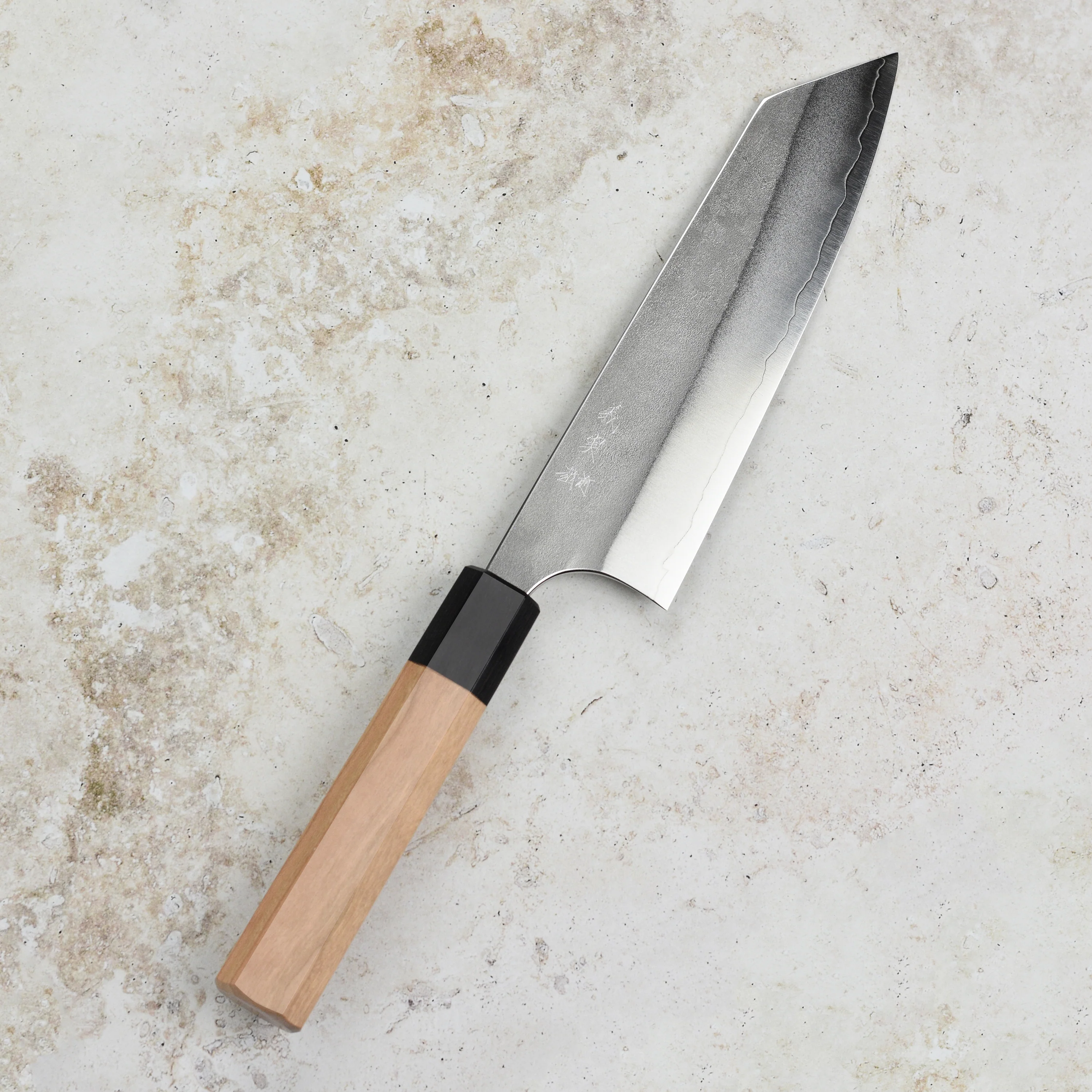 Yoshimi Kato Ginsan Nashiji Stainless Clad 6.7" Bunka - Image 6