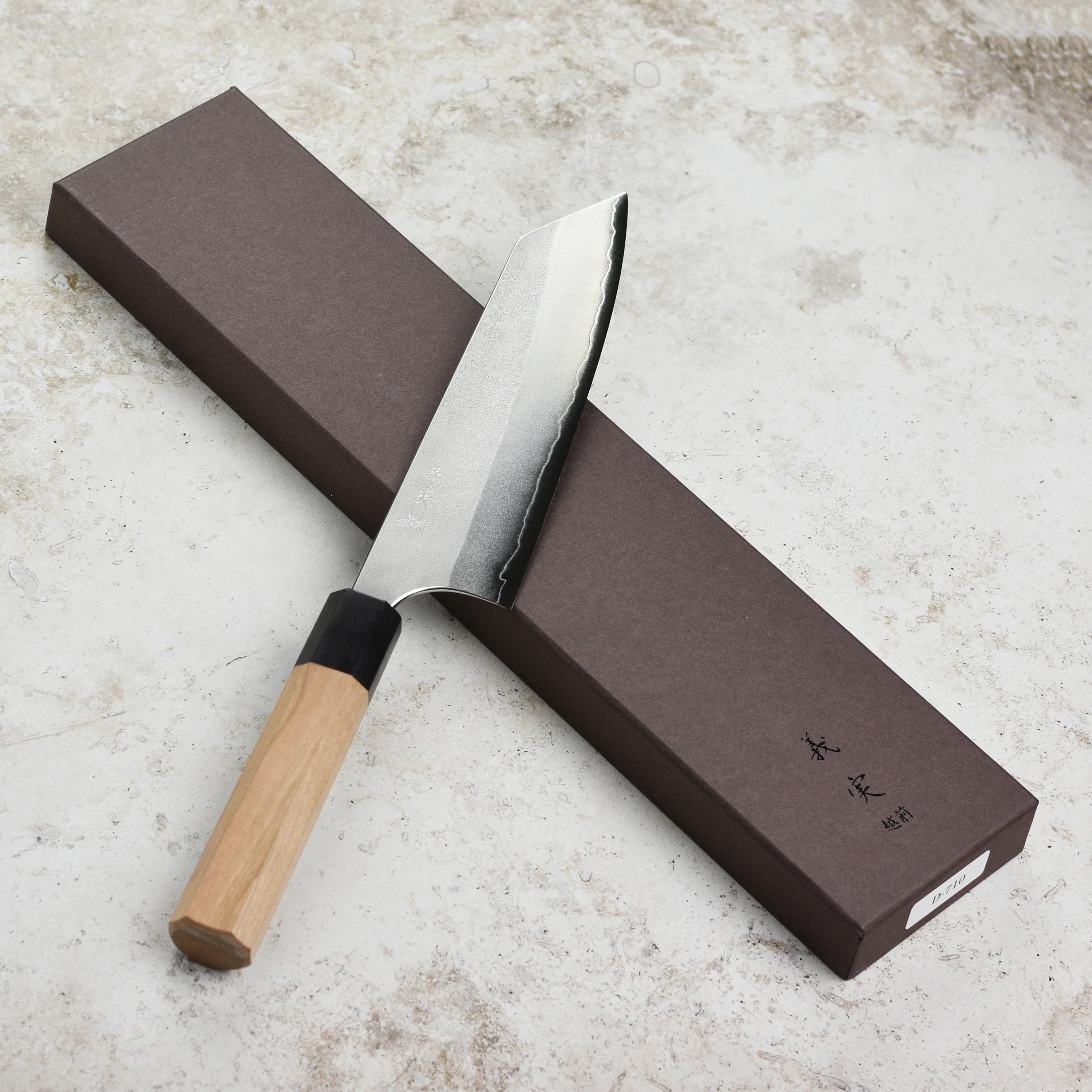 Yoshimi Kato Ginsan Nashiji Stainless Clad 6.7" Bunka - Image 8