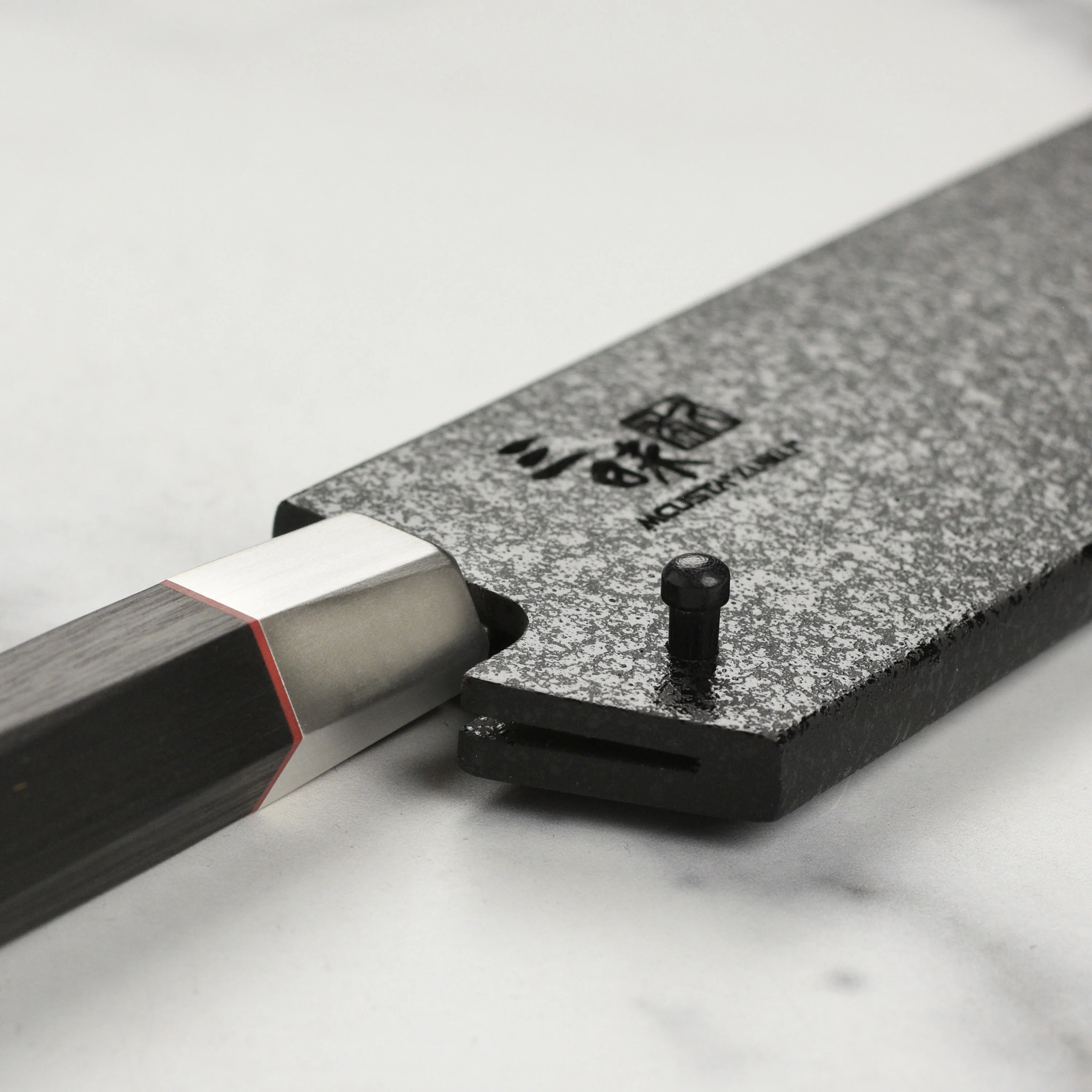Zanmai Black Lacquer Saya for 7" Santoku - Image 5