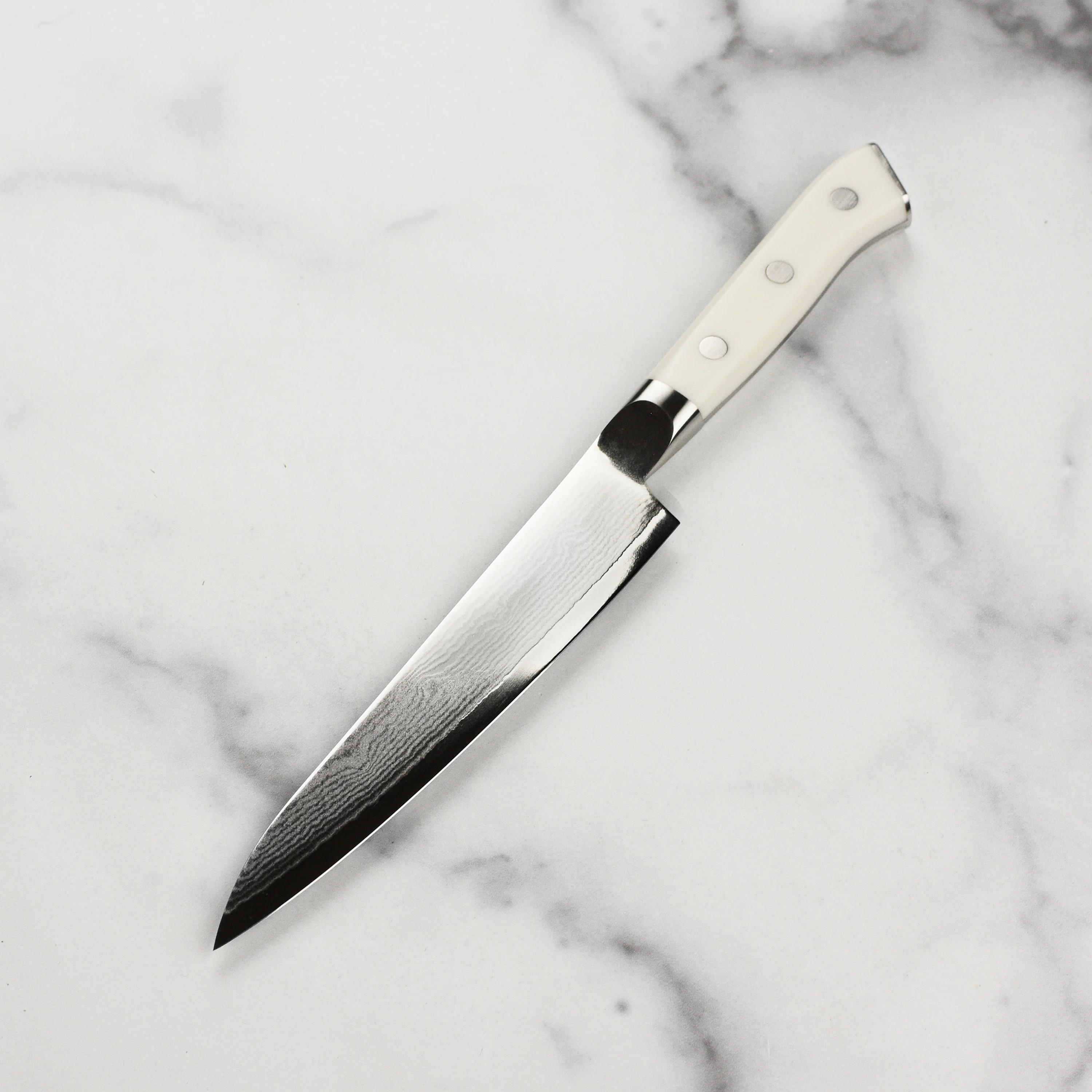 Zanmai Classic Damascus Corian 5.9" Petty - Image 5