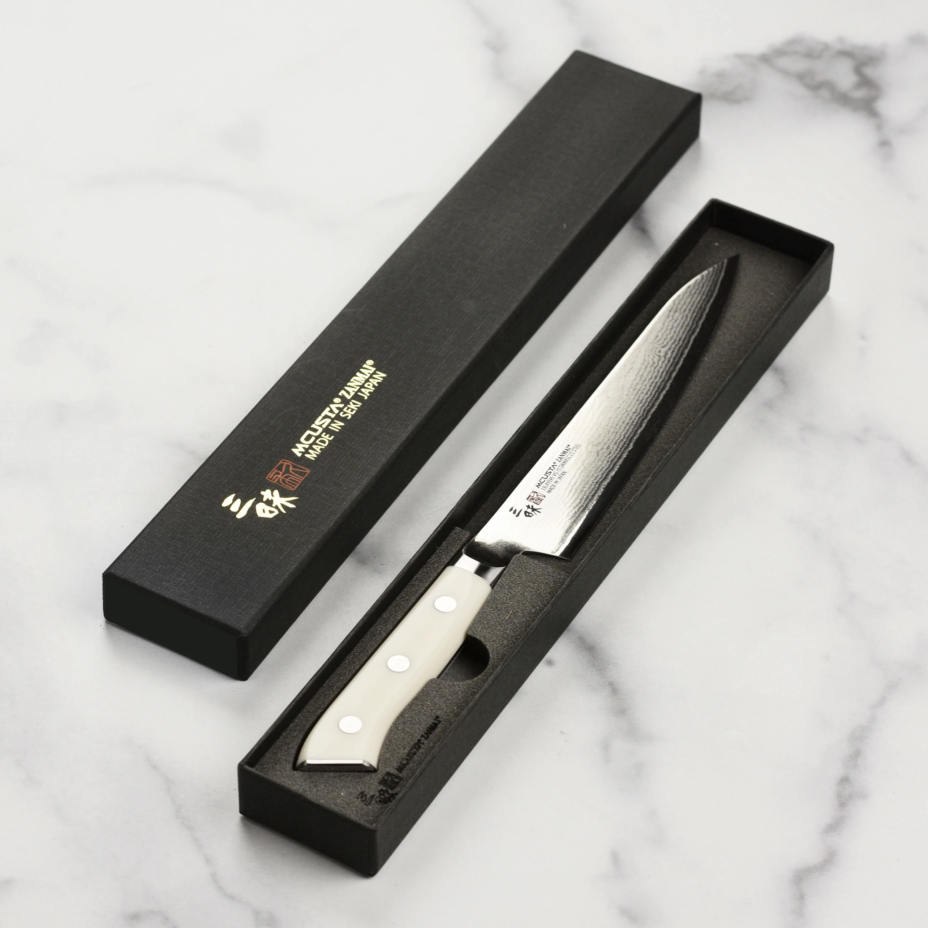 Zanmai Classic Damascus Corian 5.9" Petty - Image 6