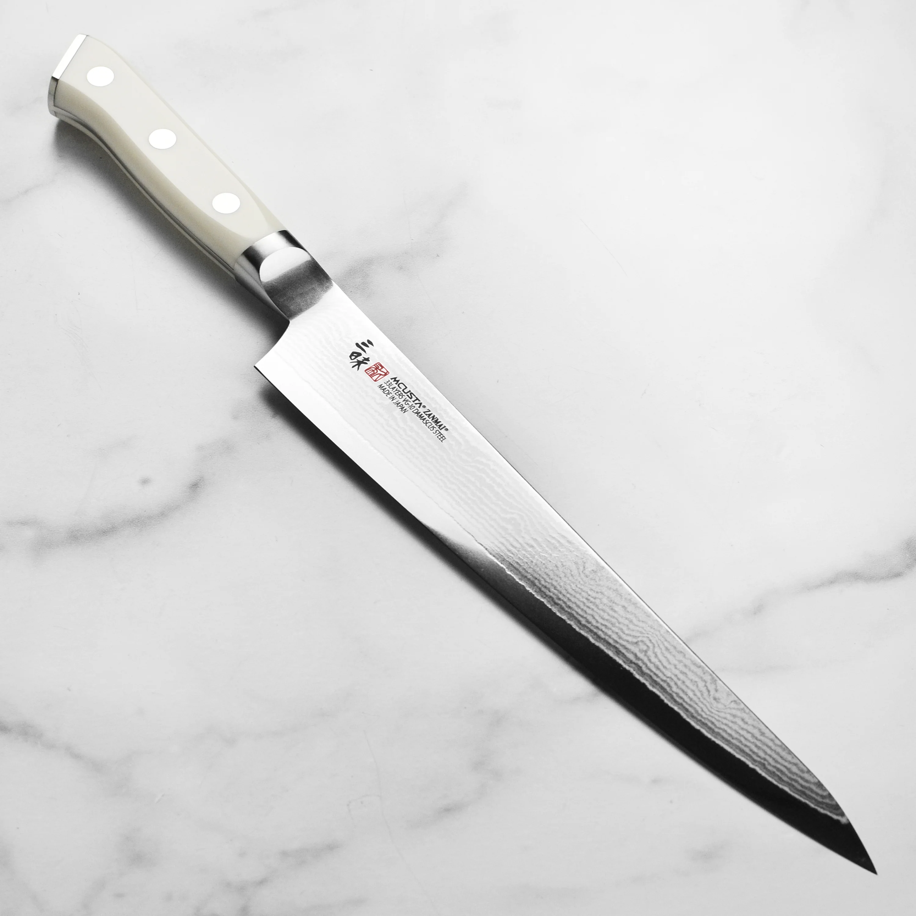 Zanmai Classic Damascus Corian 9.4" Sujihiki
