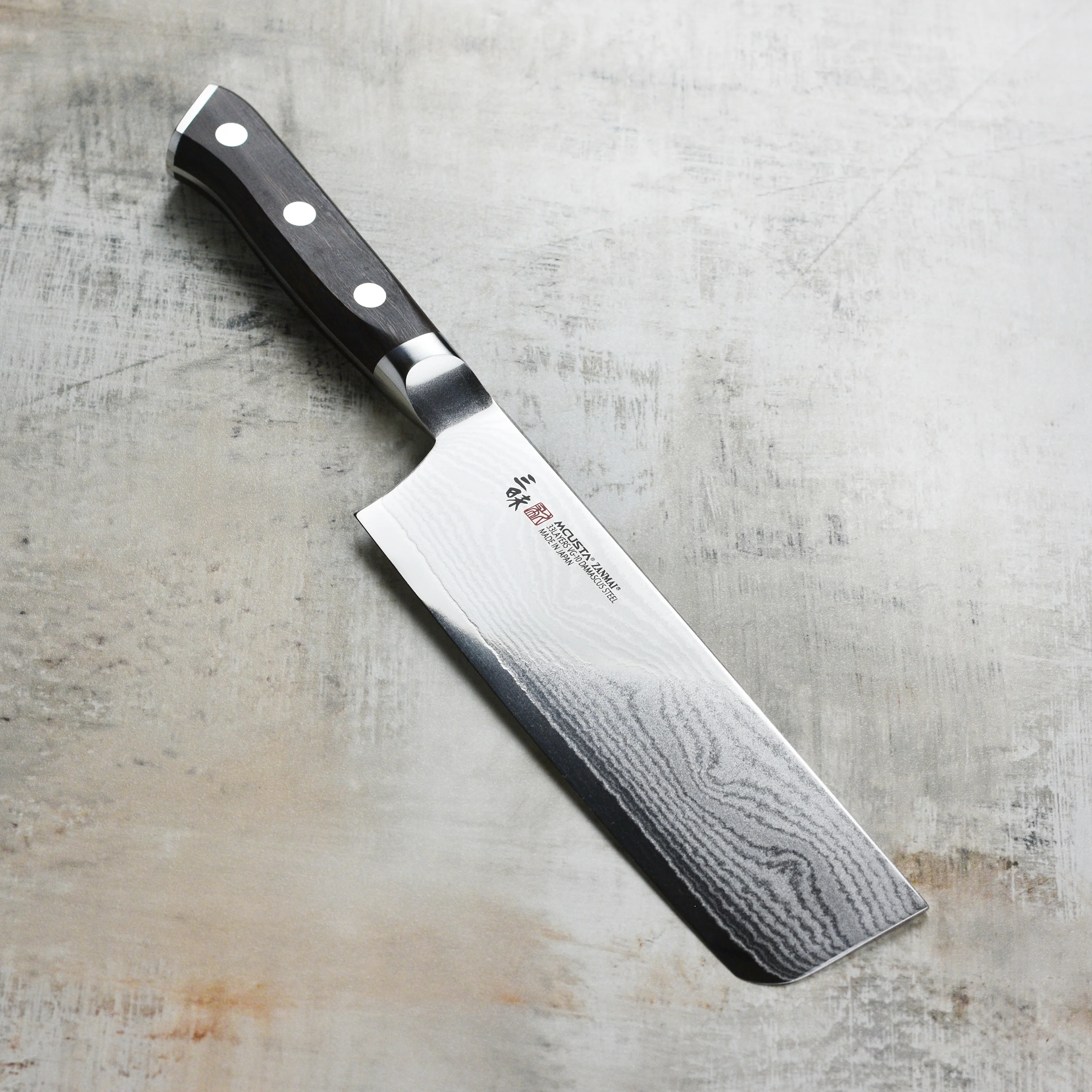 Zanmai Classic Damascus Ironwood 6.5" Nakiri