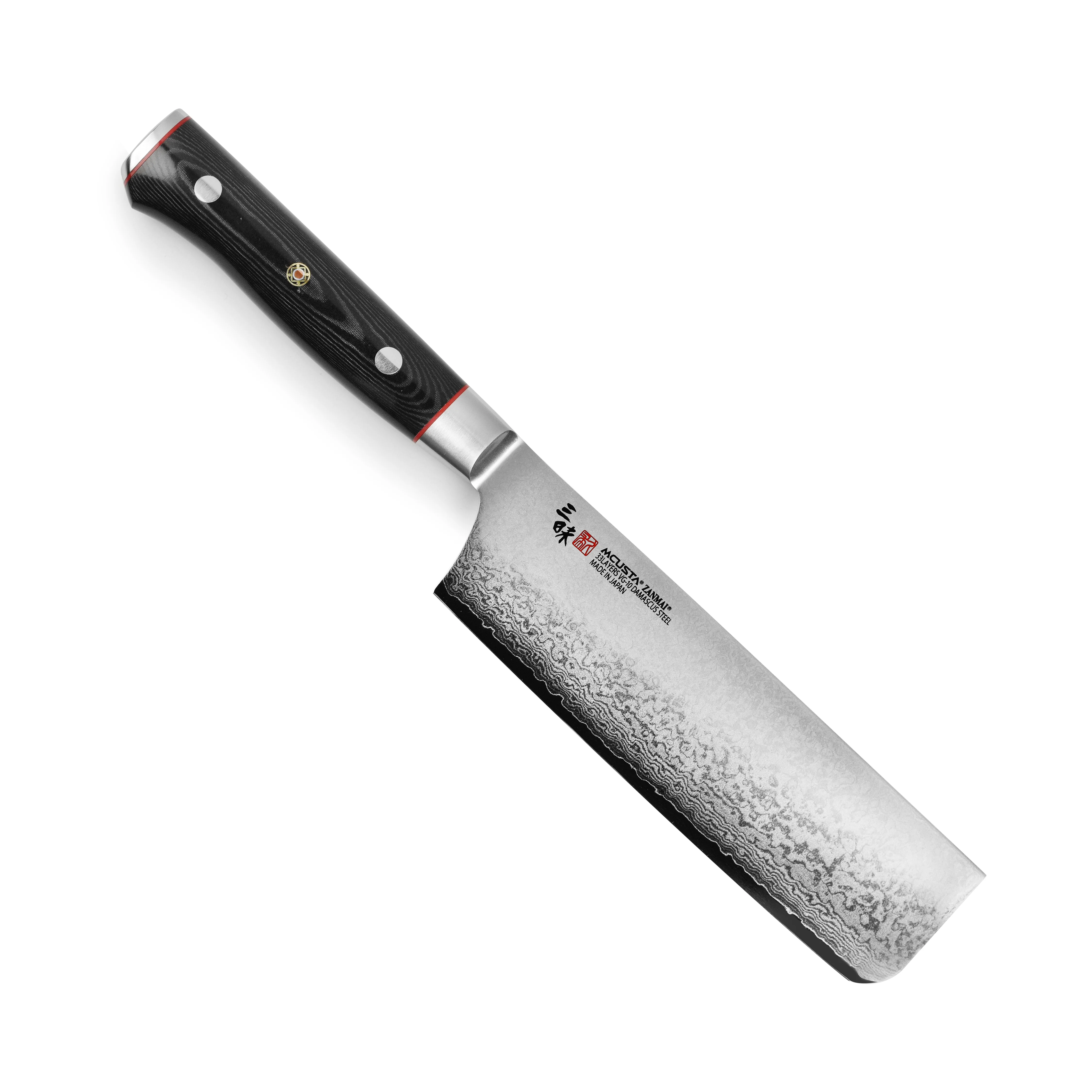 Zanmai Classic Pro Zebra Damascus 6.5" Nakiri - Image 4