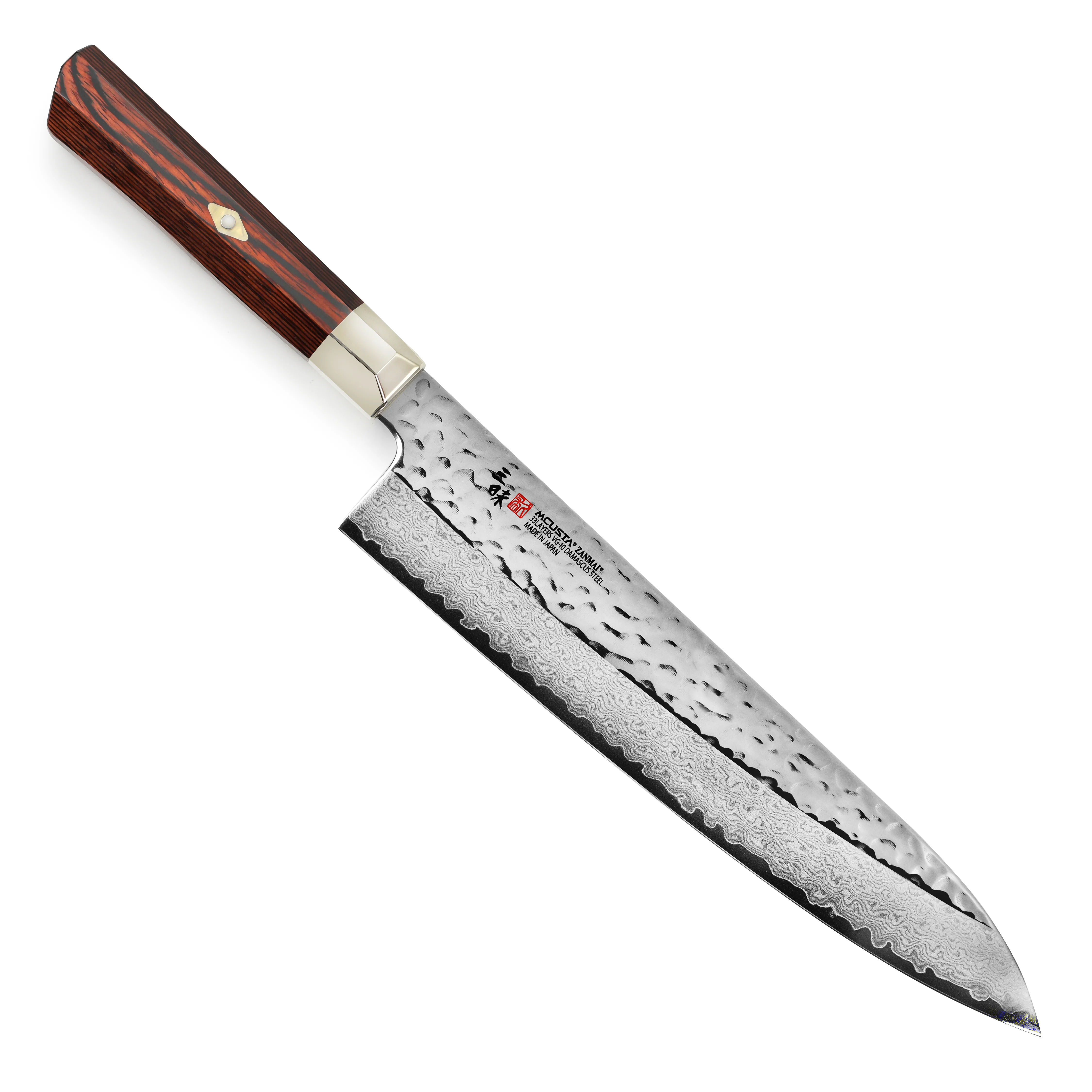 Zanmai Supreme Hammered 9.4" Gyuto - Image 4