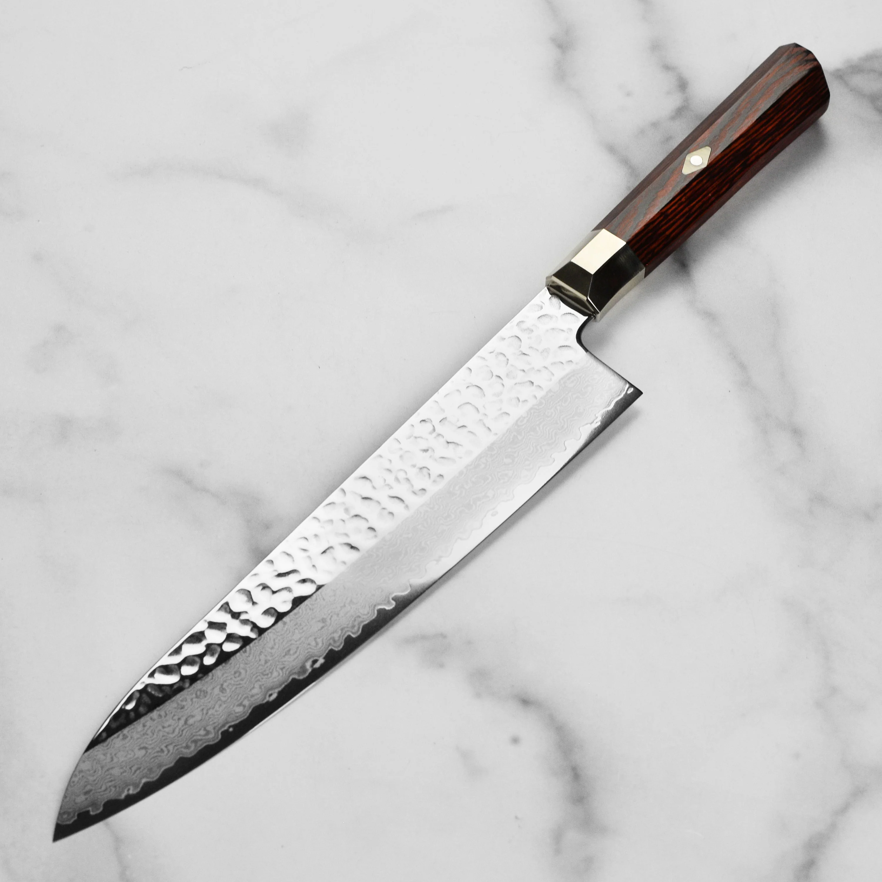 Zanmai Supreme Hammered 9.4" Gyuto - Image 5