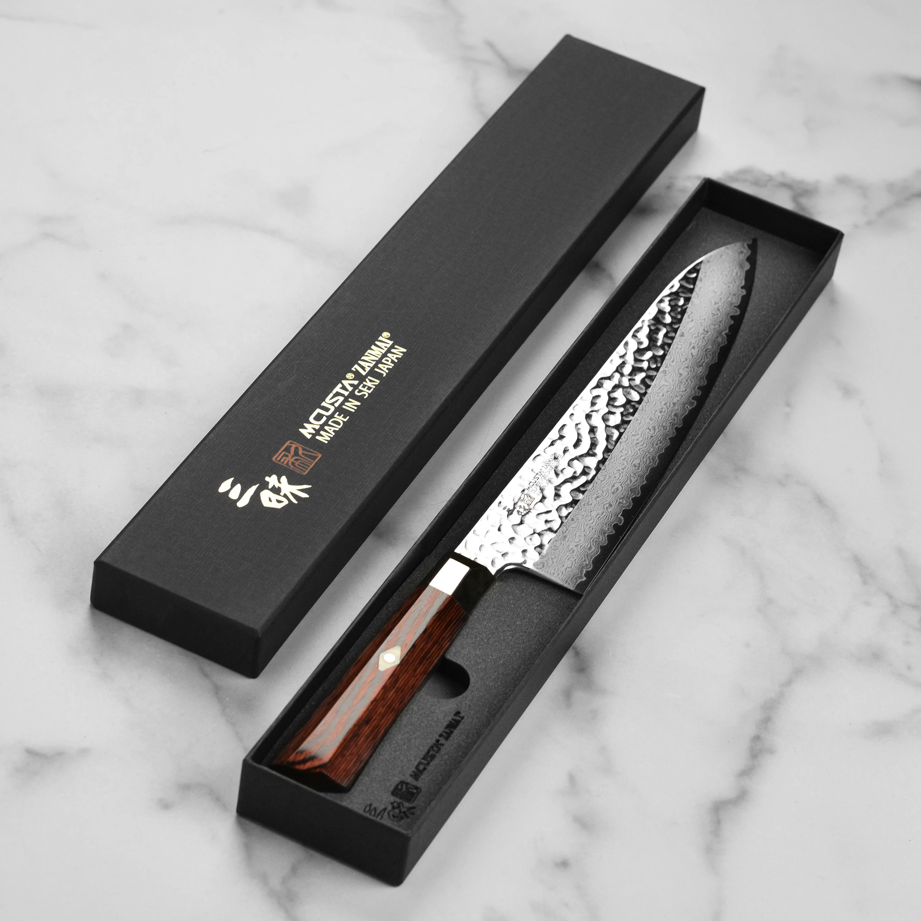Zanmai Supreme Hammered 9.4" Gyuto - Image 6