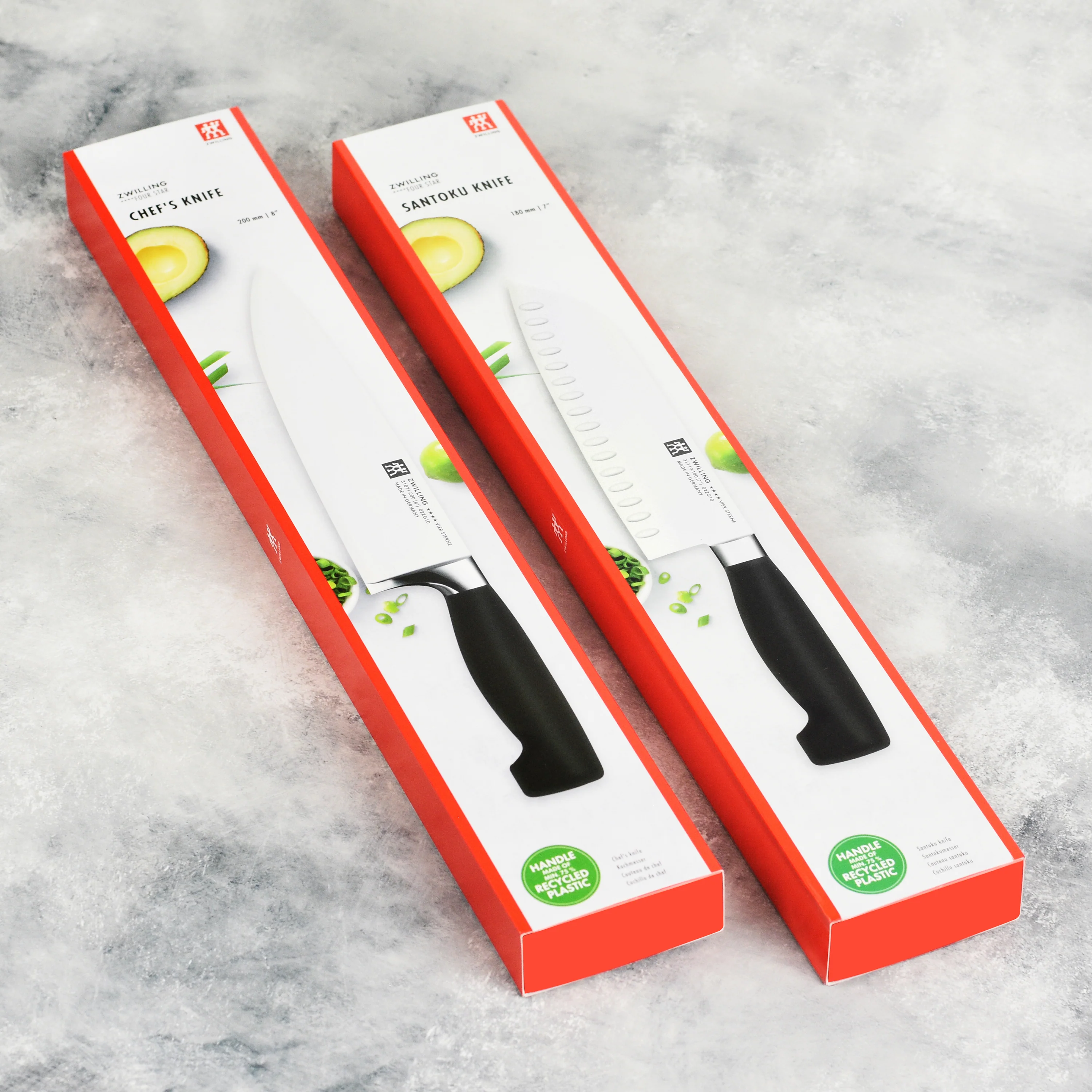 Zwilling Four Star Chef's & Santoku Knife Set - Image 4