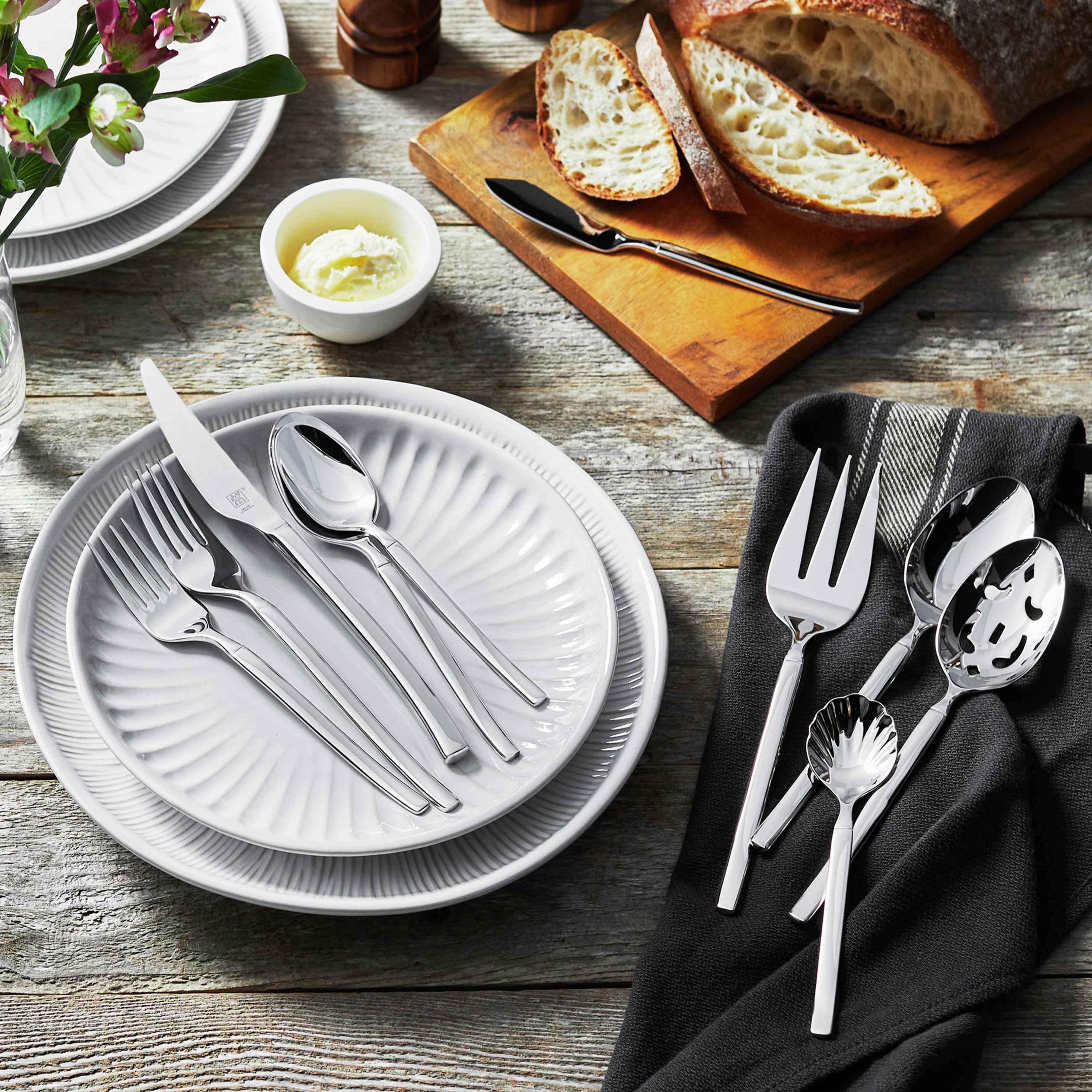 Zwilling Opus 45 Piece Stainless Steel Flatware Set - Image 2