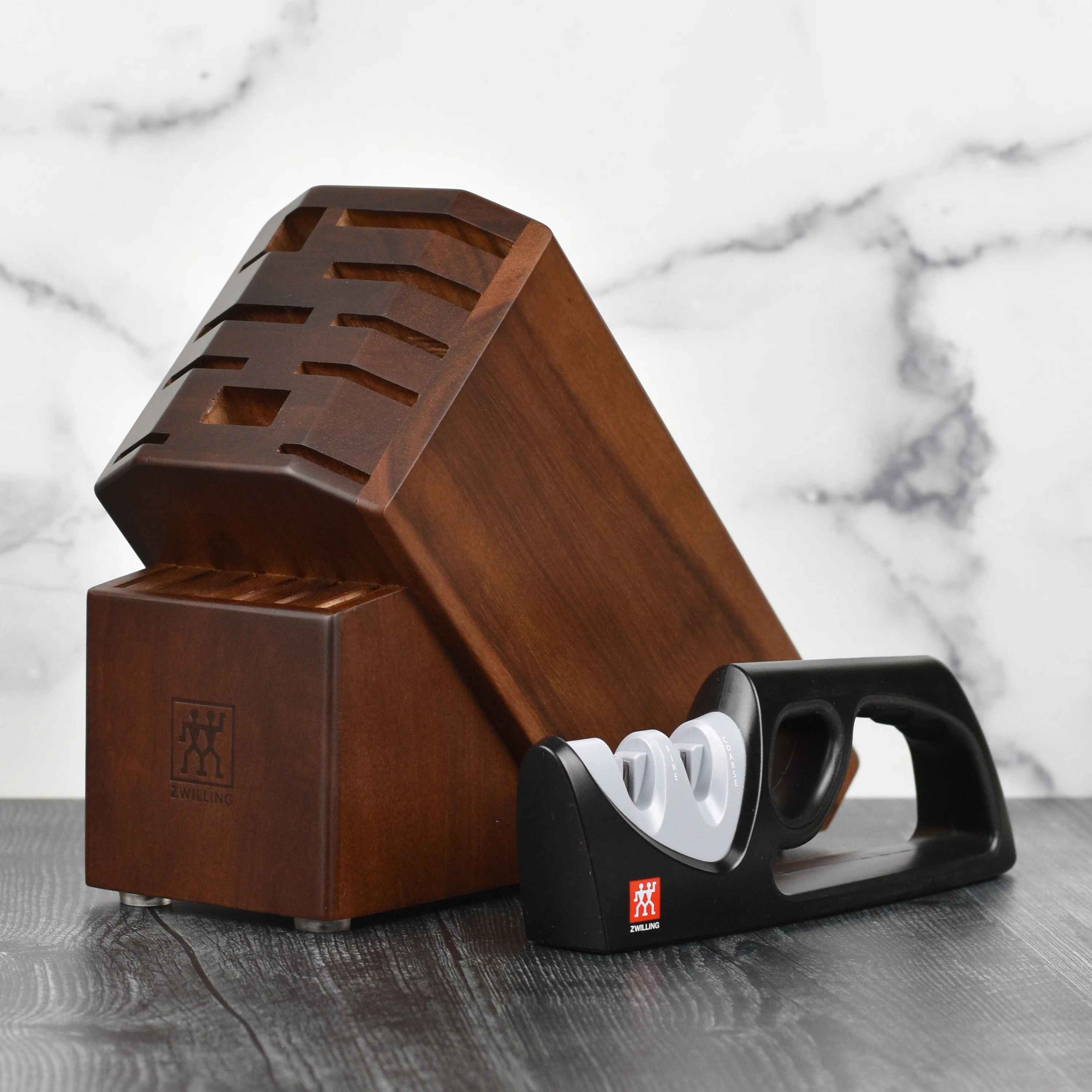Zwilling Pro 7 Piece Acacia Knife Block Set with Bonus Sharpener - Image 6