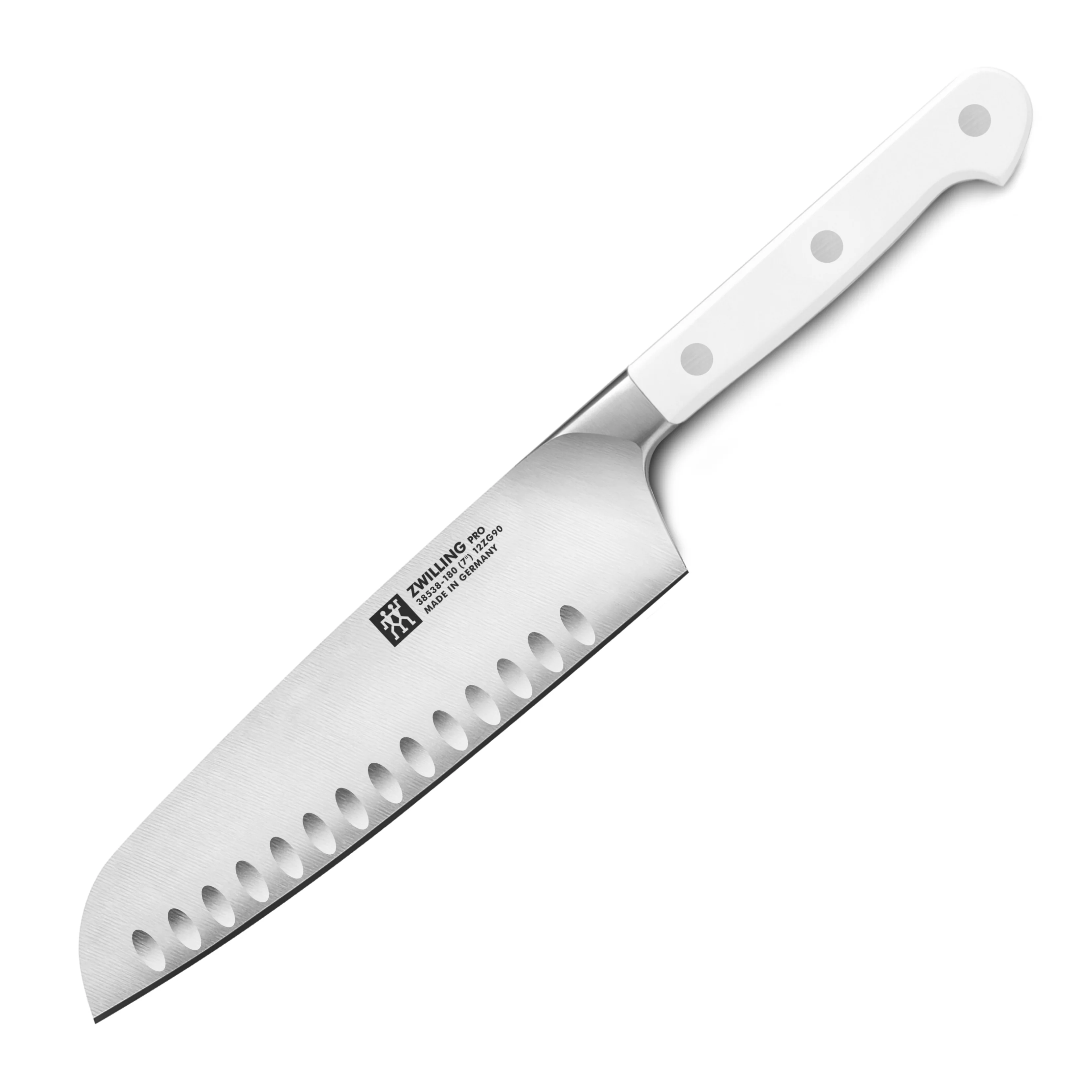 Zwilling Pro Le Blanc 7" Hollow Edge Santoku Knife - Image 4