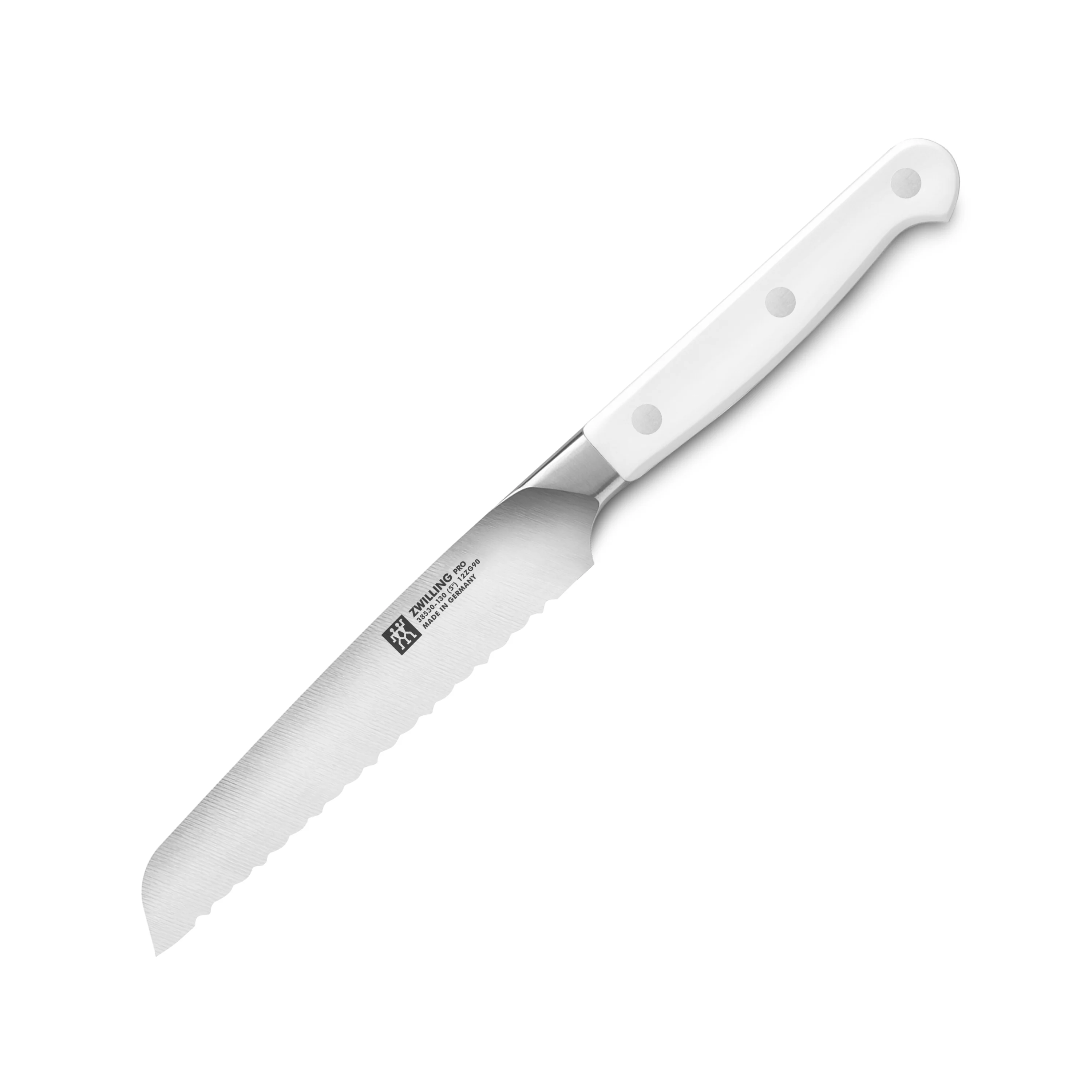 Zwilling Pro Le Blanc 5" Serrated Utility Knife - Image 4
