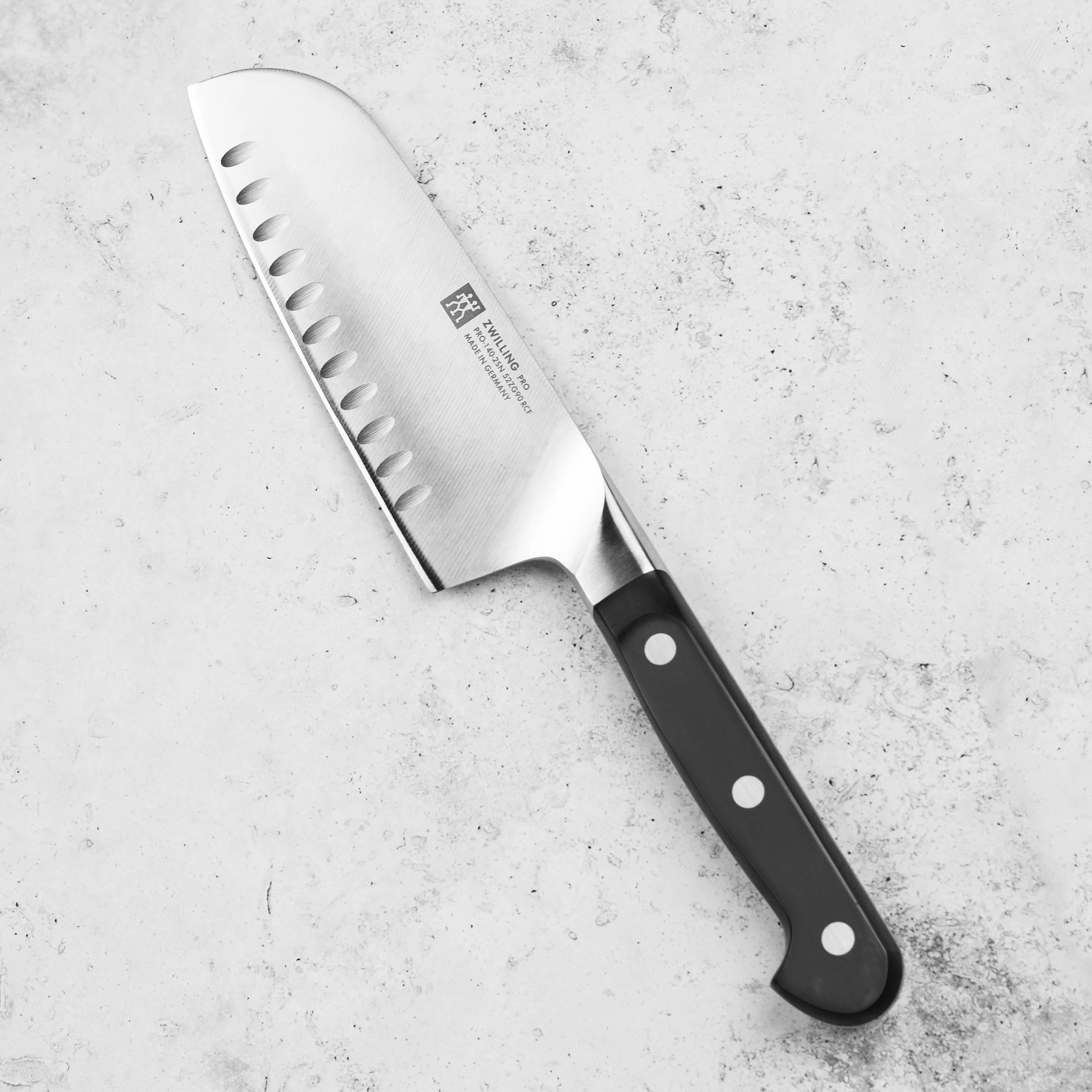 Zwilling Pro 5.5" Hollow Edge Wide Santoku Knife - Image 4