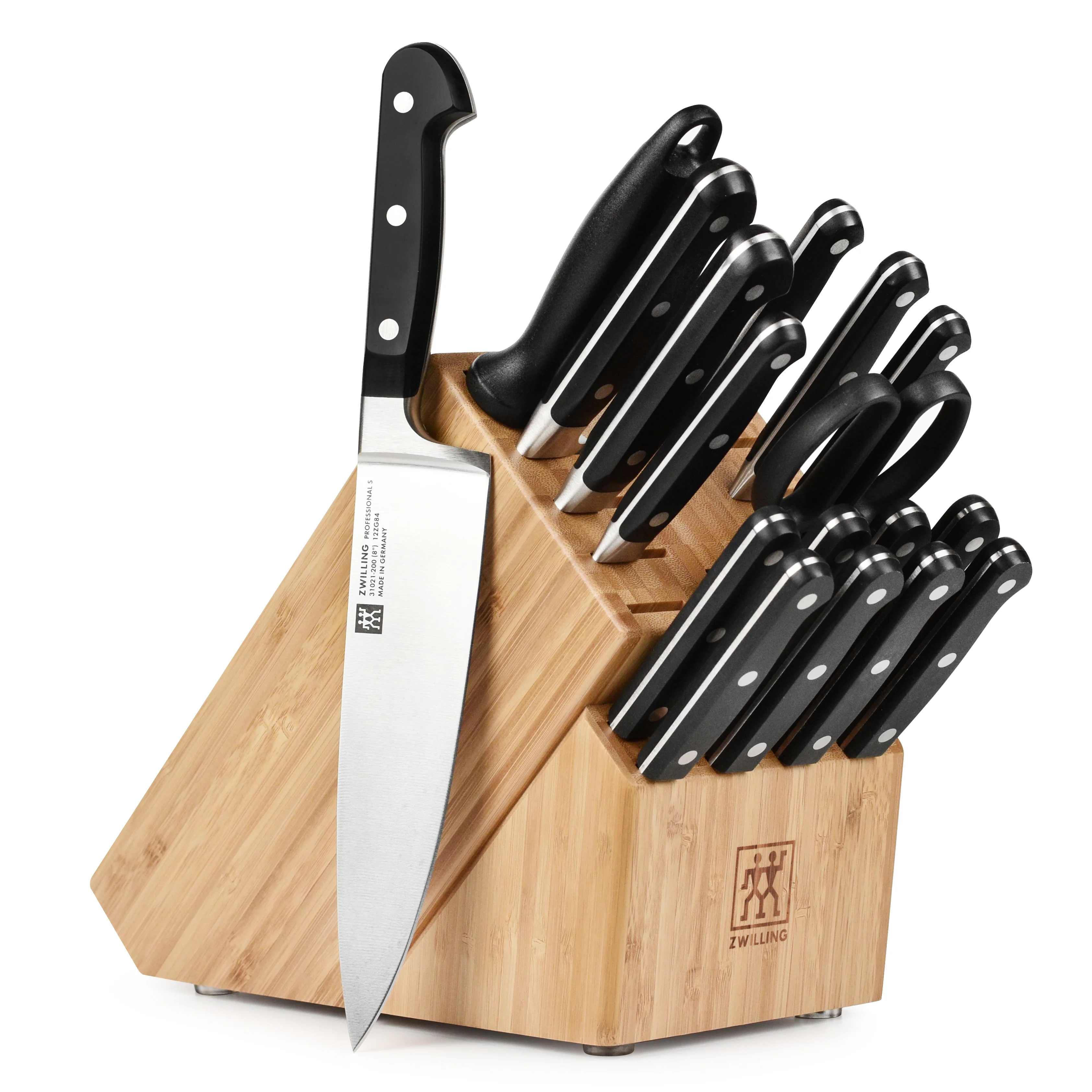 Zwilling Professional S 18 Piece Knife Block Set with Stamped Steak Knives - Image 6