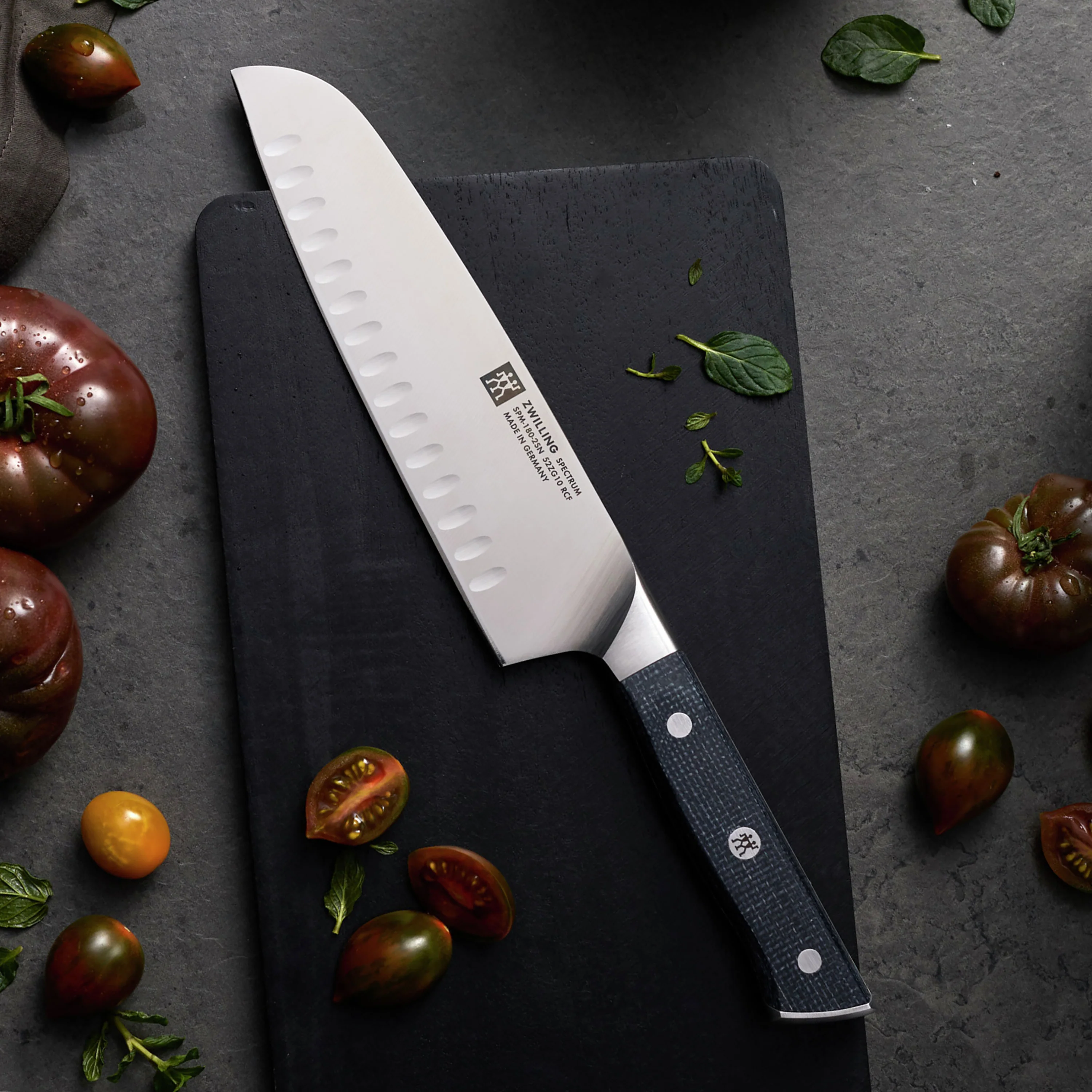 Zwilling Spectrum 7" Hollow Edge Santoku Knife - Image 3