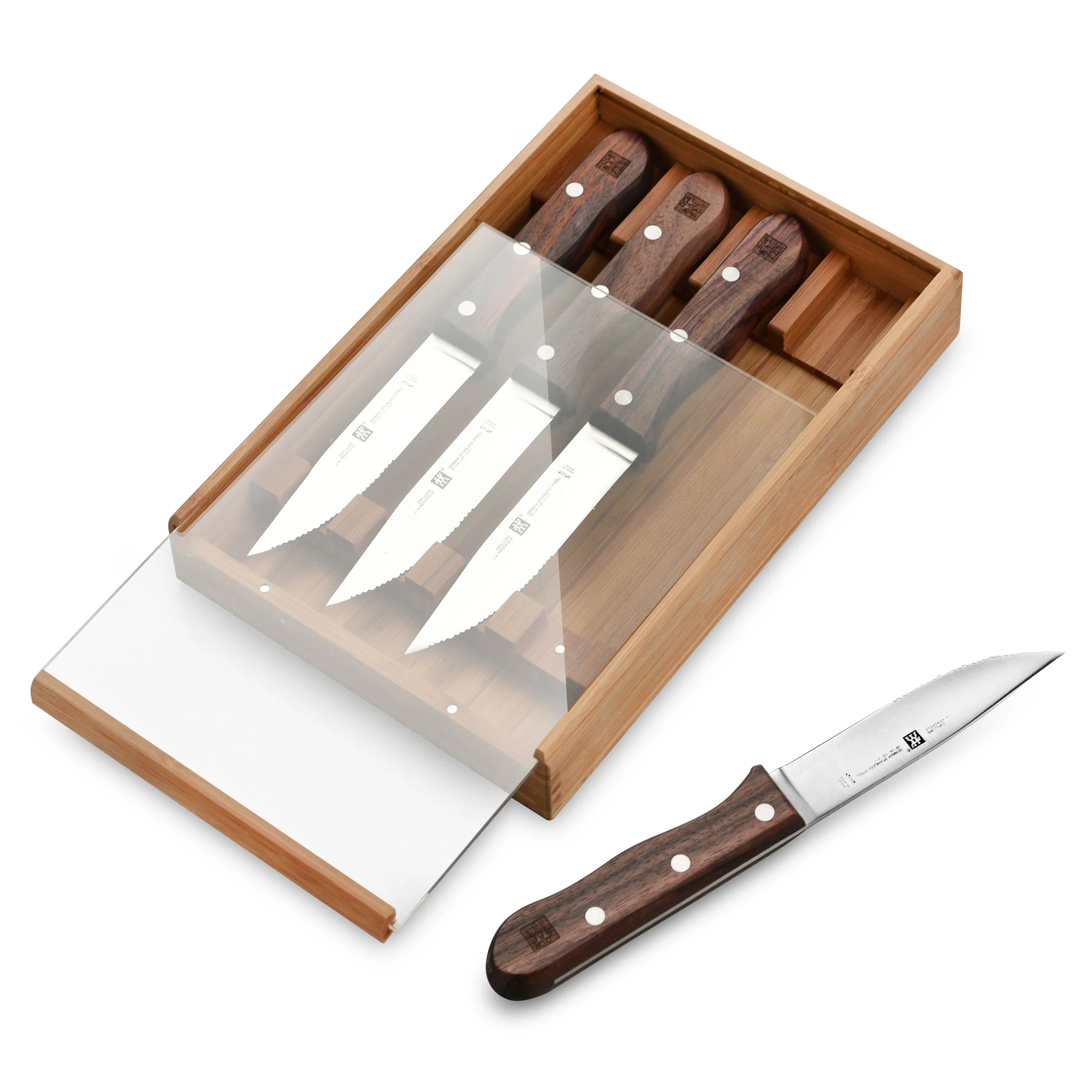 Zwilling 4 Piece Steakhouse Steak Knife Set with Storage Case - Image 4