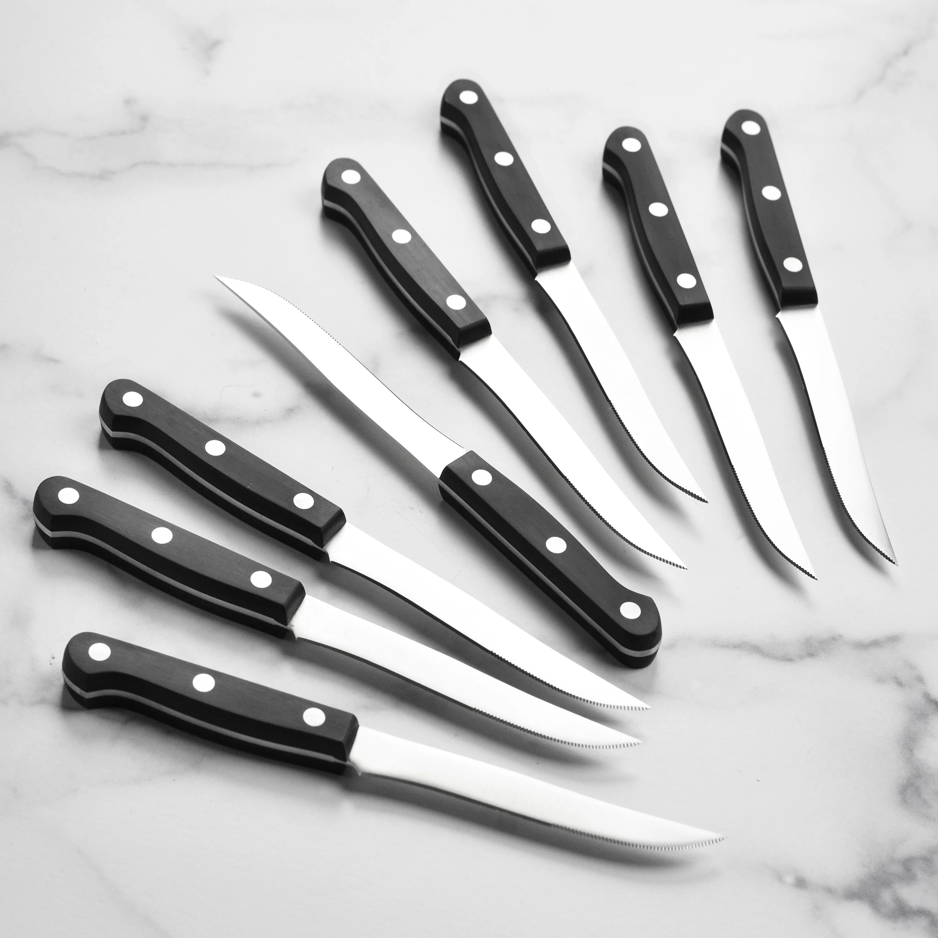 Zwilling Twin Gourmet 8 Piece Steak Knife Set with Wood Case - Image 8