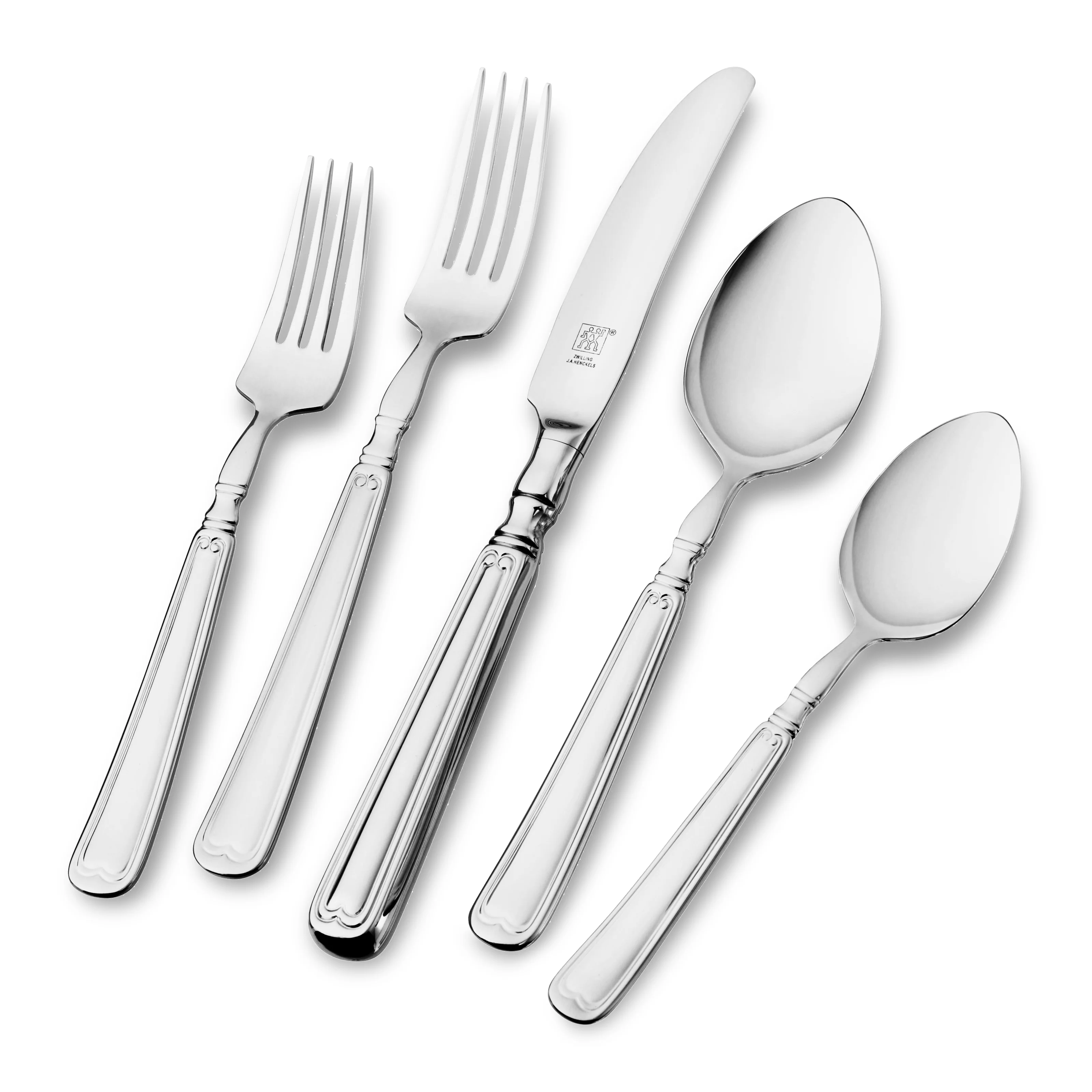 Zwilling Vintage 45 Piece Stainless Steel Flatware Set - Image 4
